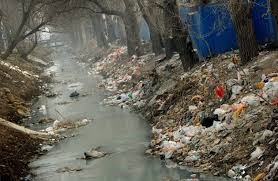 Untreated Sewage in streams and water-courses - leading to Typhoid and Cholera